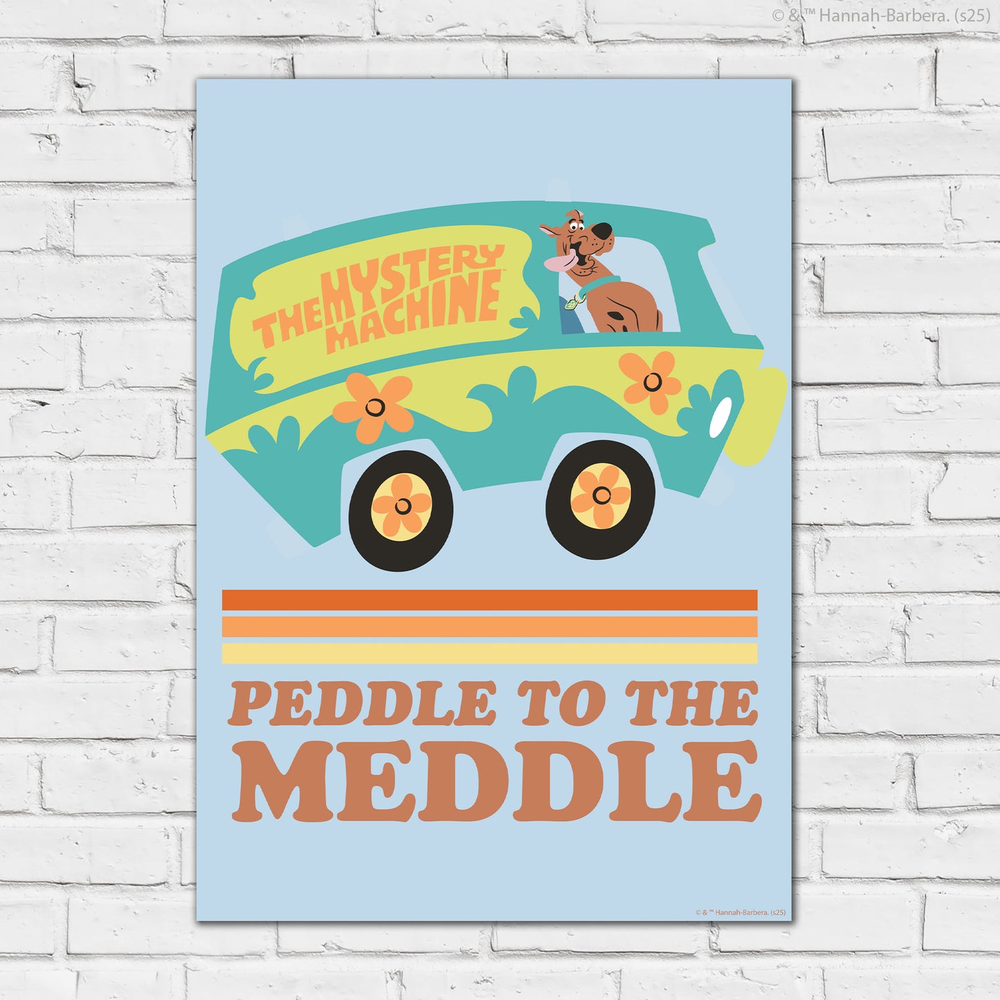 Scooby-Doo Print  –  Peddle To The Meddle Poster Wall Art