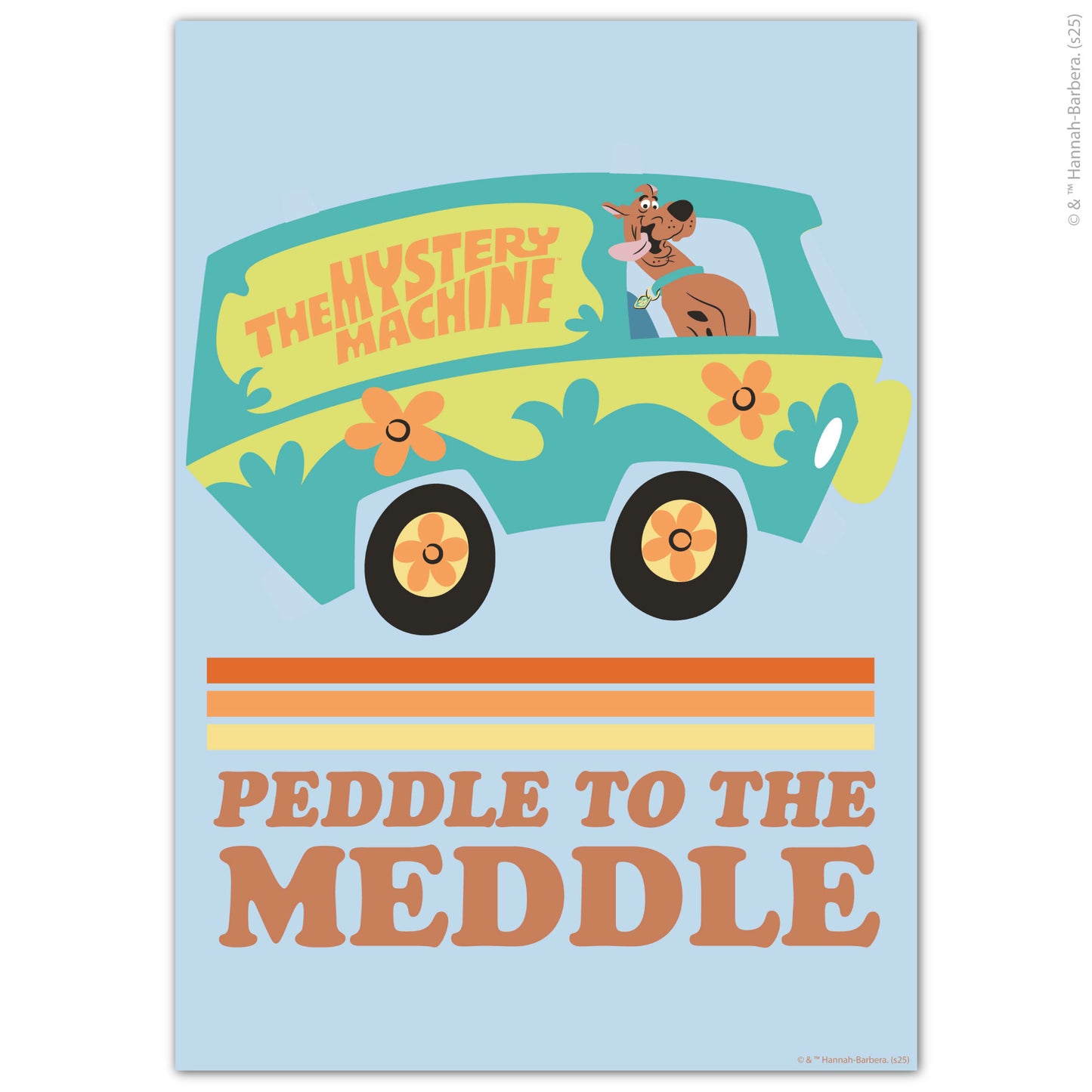 Scooby-Doo Print  –  Peddle To The Meddle Poster Wall Art