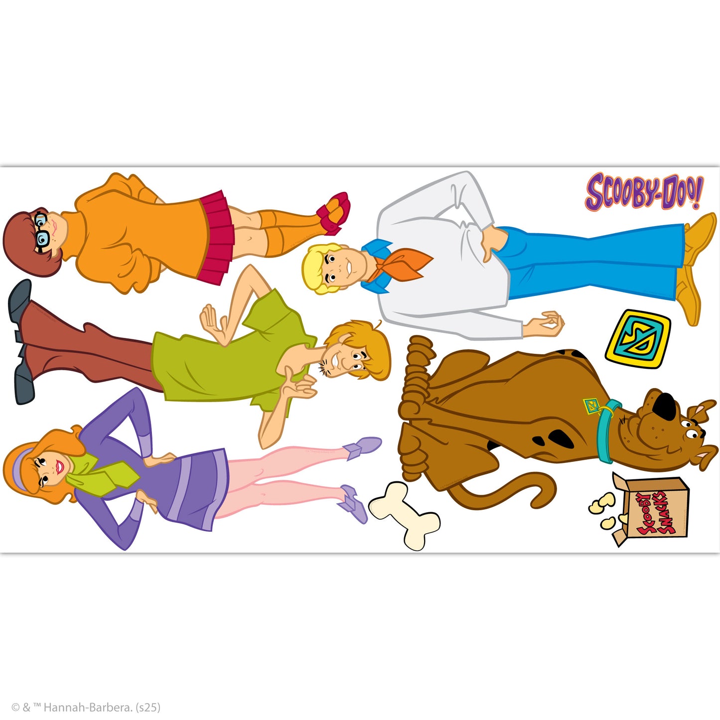 Scooby-Doo Wall Sticker  –  The Gang Decal Set Wall Art