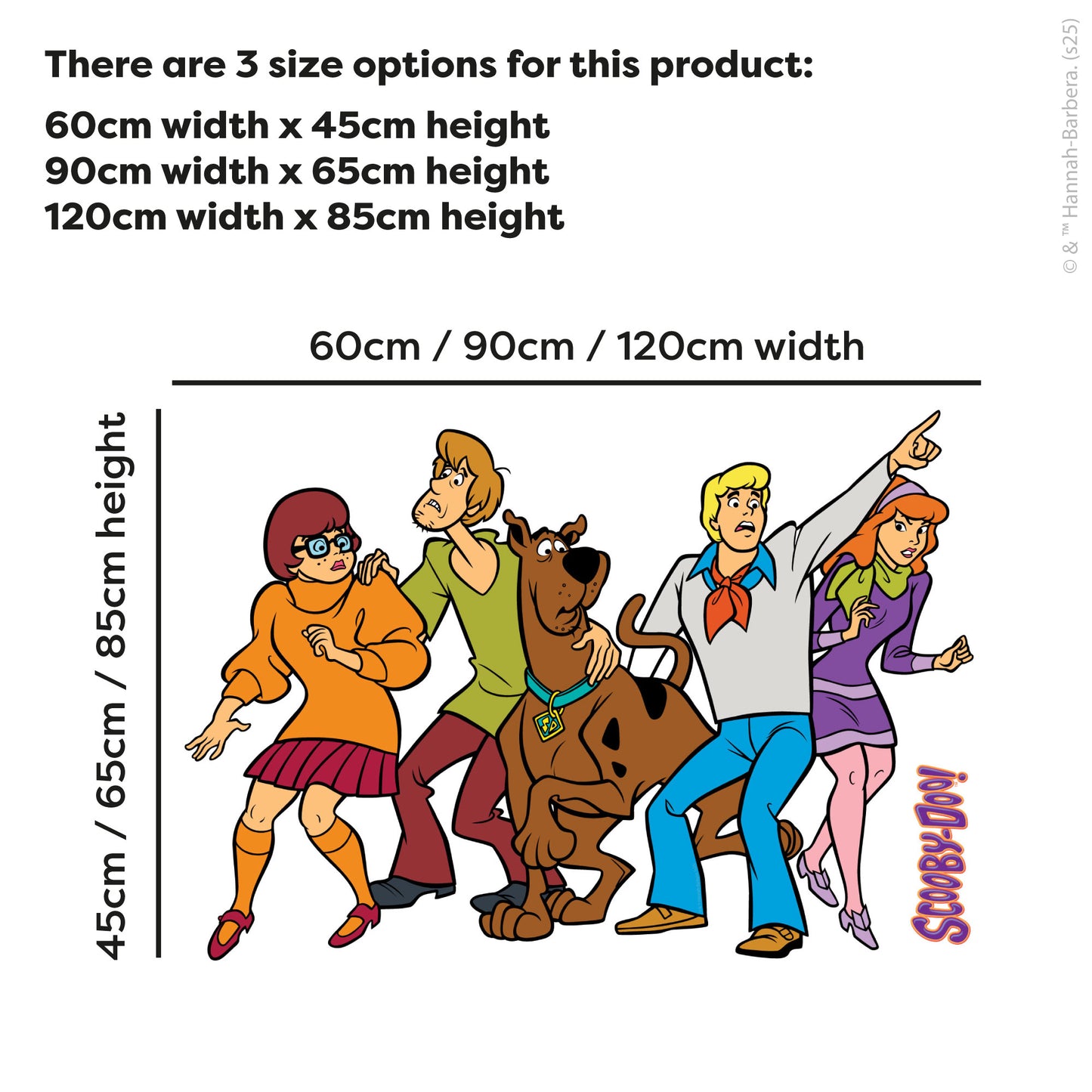 Scooby-Doo Wall Sticker  –  Scooby Doo And The Gang Decal Wall Art