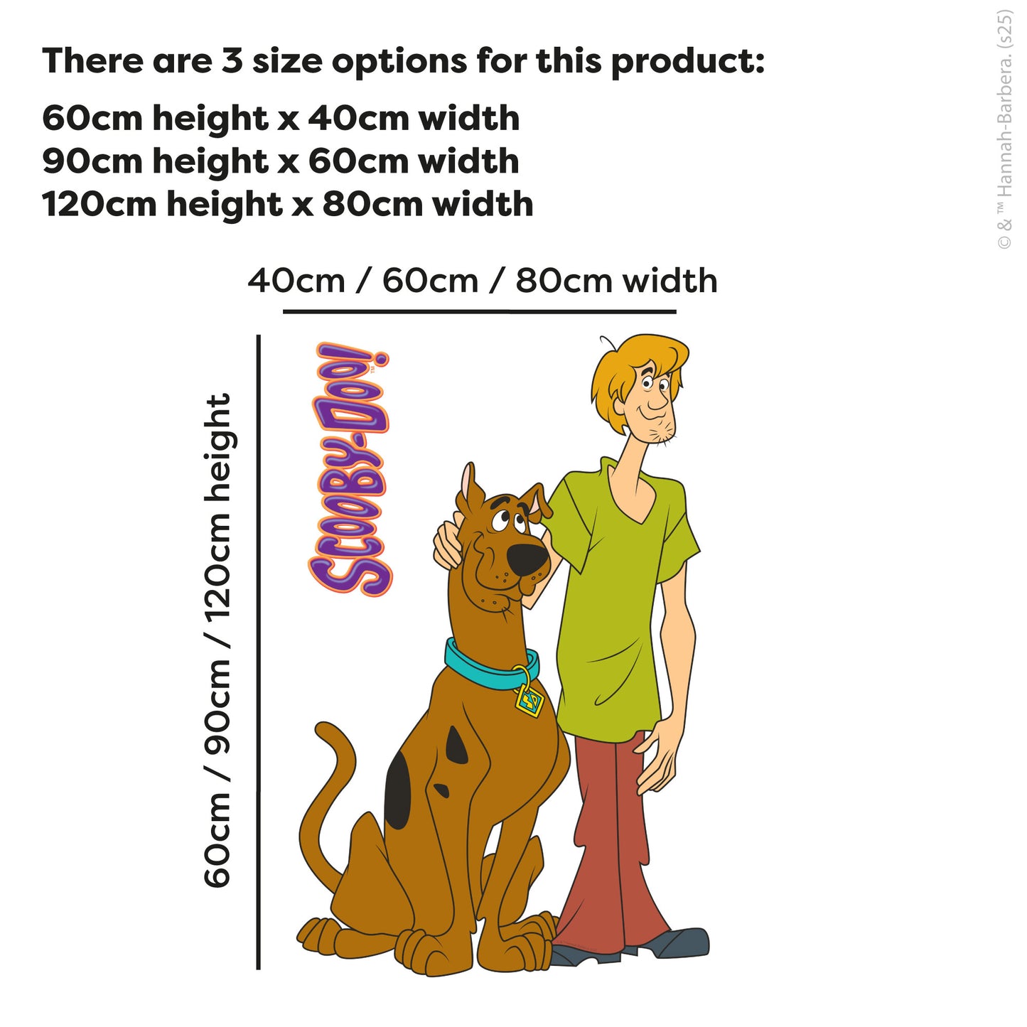 Scooby-Doo Wall Sticker  –  Scooby Doo And Shaggy Decal Wall Art