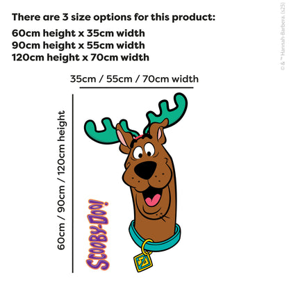 Scooby-Doo Wall Sticker  –  Scooby Doo Wearing Antlers Decal Wall Art