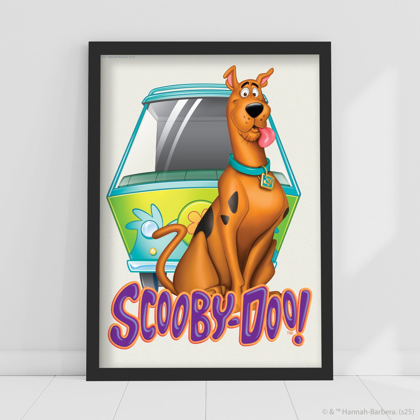 Scooby-Doo Print  –  Scooby Doo With Mystery Machine Poster Wall Art
