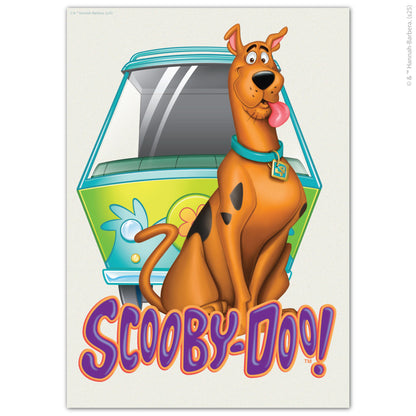 Scooby-Doo Print  –  Scooby Doo With Mystery Machine Poster Wall Art