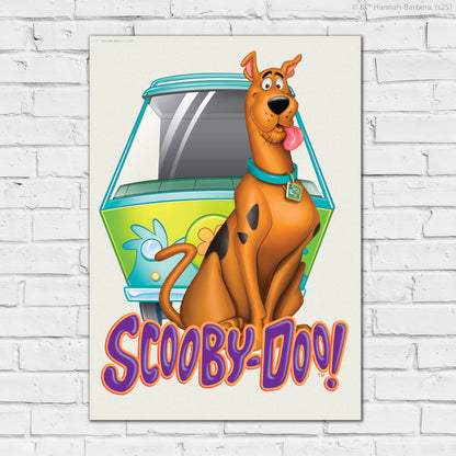 Scooby-Doo Print  –  Scooby Doo With Mystery Machine Poster Wall Art