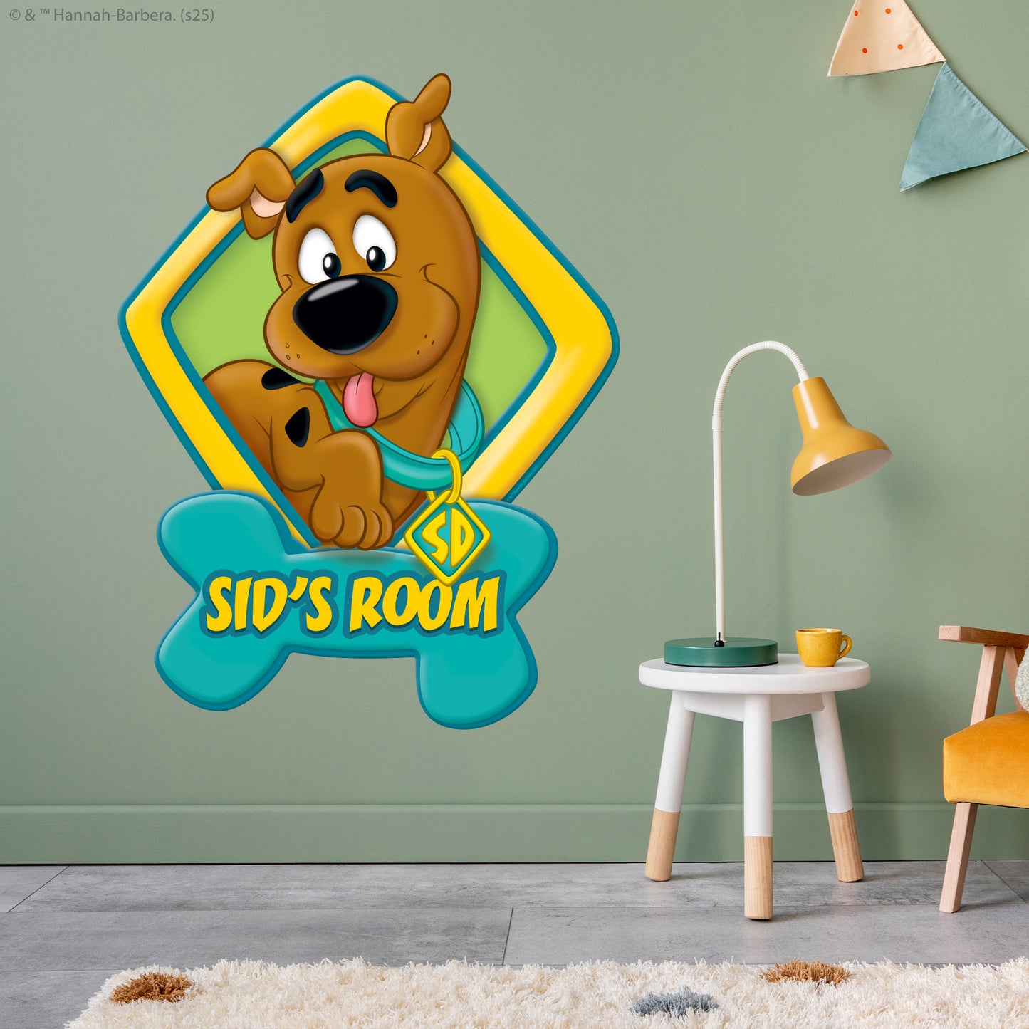 Scooby-Doo Wall Sticker  –  Young Scooby Personalised Decal Wall Art