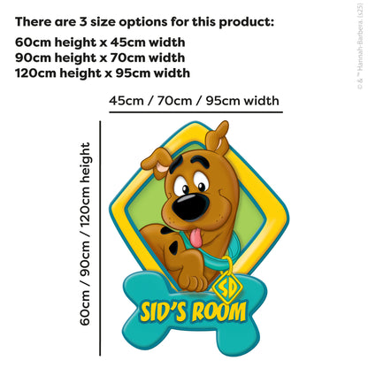 Scooby-Doo Wall Sticker  –  Young Scooby Personalised Decal Wall Art