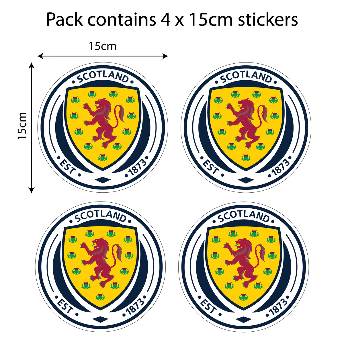 Resizable Scotland Sticker Scotland Football Club - Car Sticker Pack – www.themed.co.uk