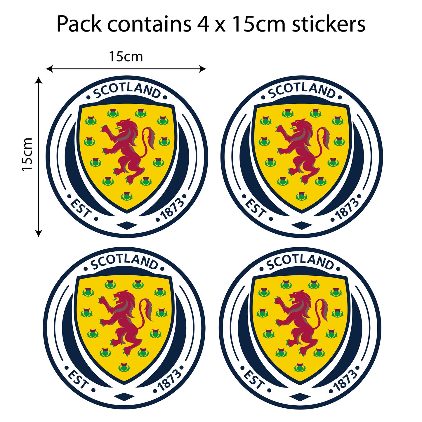 Scotland Football Club - Car Sticker Pack