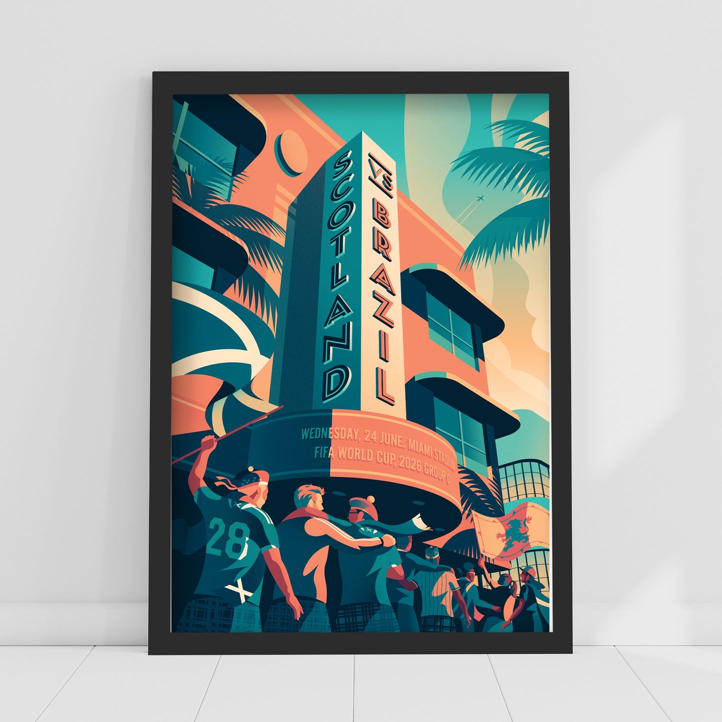 Scottish FA Print - Scotland v Brazil 2026 Matchday Poster Football Wall Art