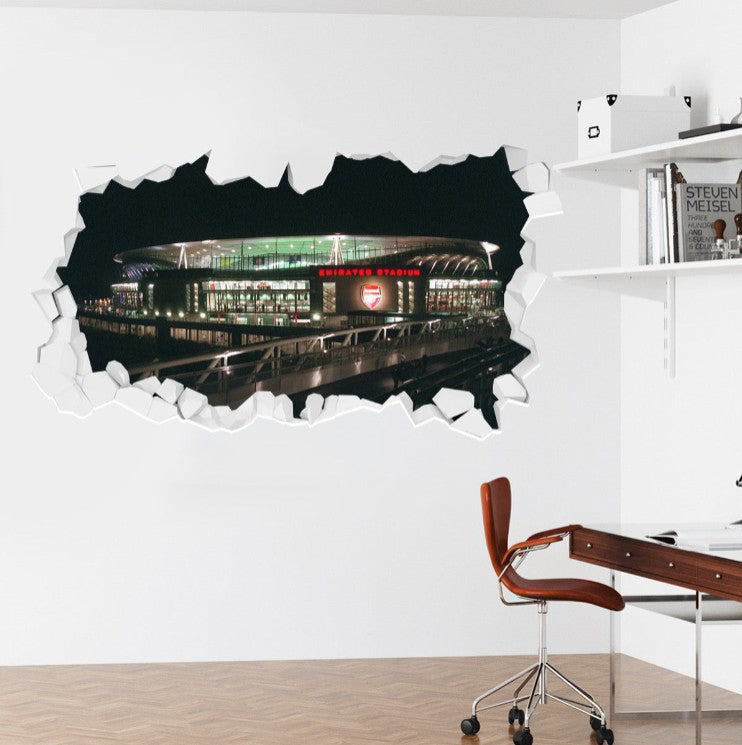 Arsenal Football Club - Broken Emirates Stadium Outside View Mural