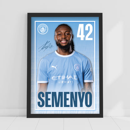 Manchester City Print - Semenyo Core 26/27 Player Poster