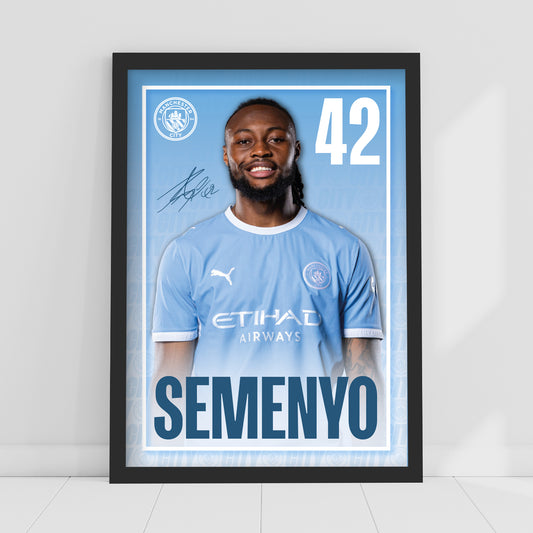 Manchester City Print - Semenyo Core 26/27 Player Poster