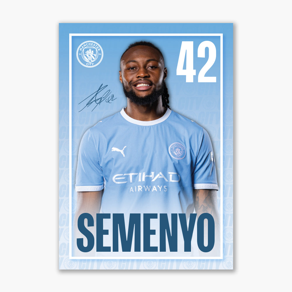 Manchester City Print - Semenyo Core 26/27 Player Poster