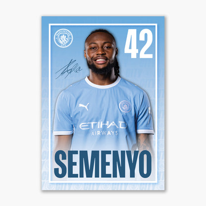 Manchester City Print - Semenyo Core 26/27 Player Poster
