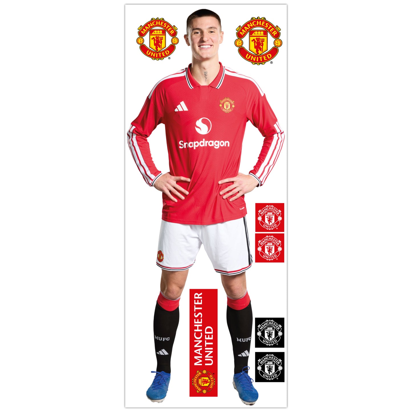 Manchester United FC Wall Sticker - Benjamin Sesko 26/27 Player Wall Decal