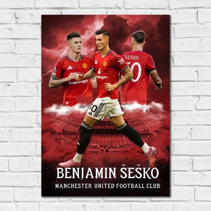 Manchester United FC Print - Sesko 25/26 Core Poster