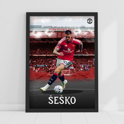 Manchester United FC Print - Sesko 26/27 Core Poster