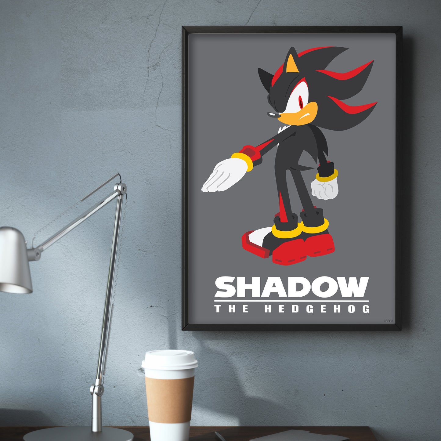 Sonic The Hedgehog Print - Shadow Colour Block Poster Wall Art