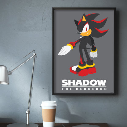 Sonic The Hedgehog Print - Shadow Colour Block Poster Wall Art