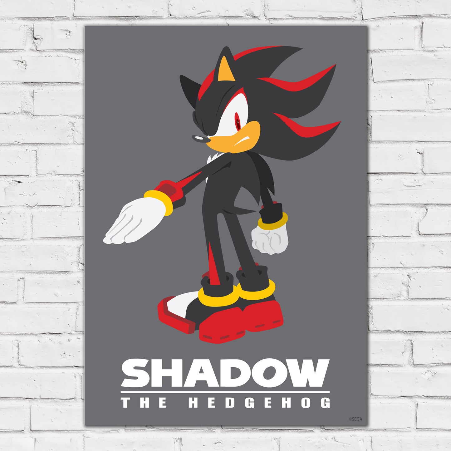 Sonic The Hedgehog Print - Shadow Colour Block Poster Wall Art