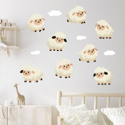 Sheep Wall Sticker - Sheep Decal Set Wall Sticker