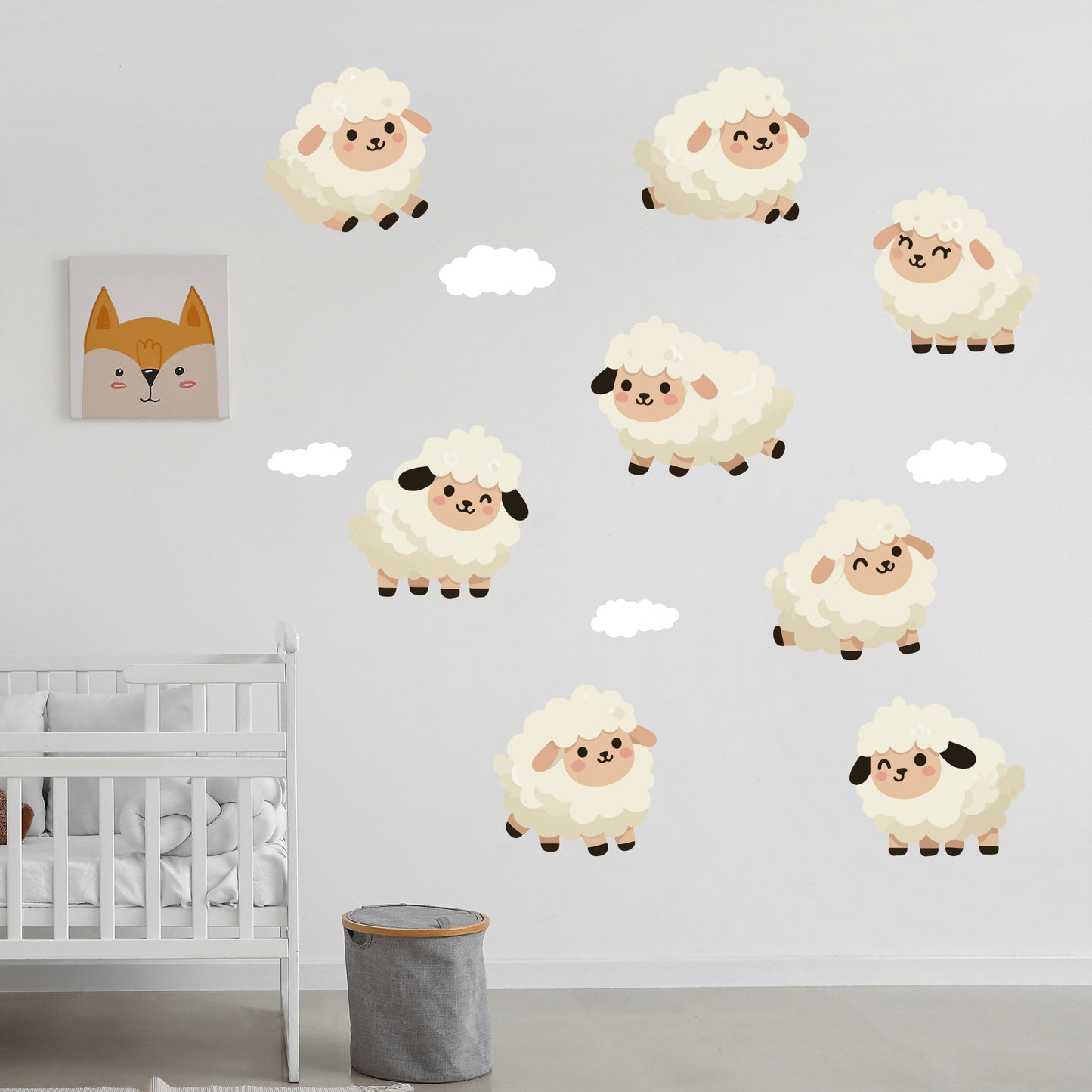 Sheep Wall Sticker - Sheep Decal Set Wall Sticker