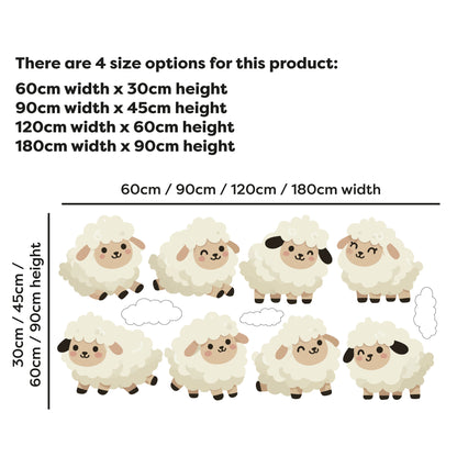 Sheep Wall Sticker - Sheep Decal Set Wall Sticker