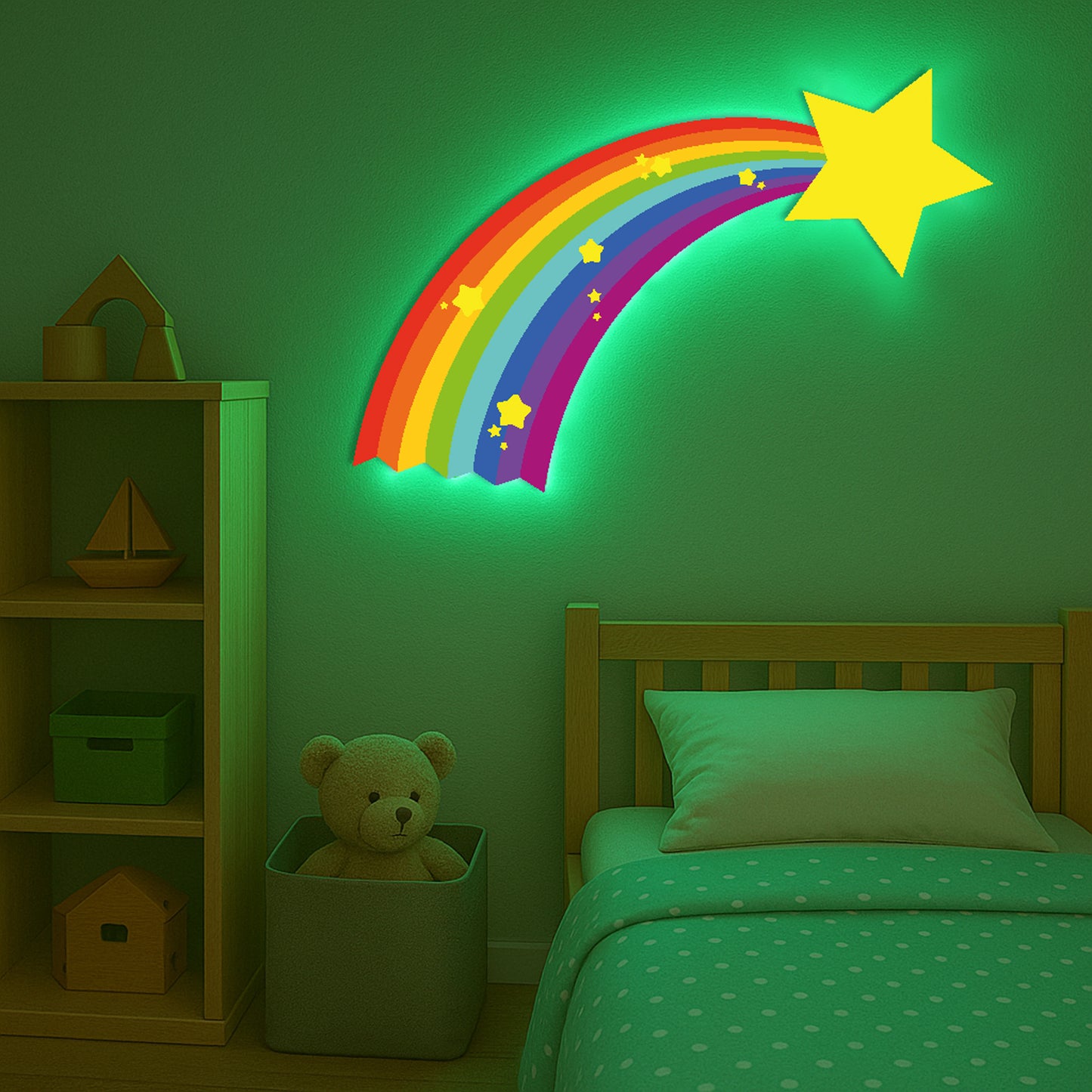 Shooting Star LED Backlit Wallpop