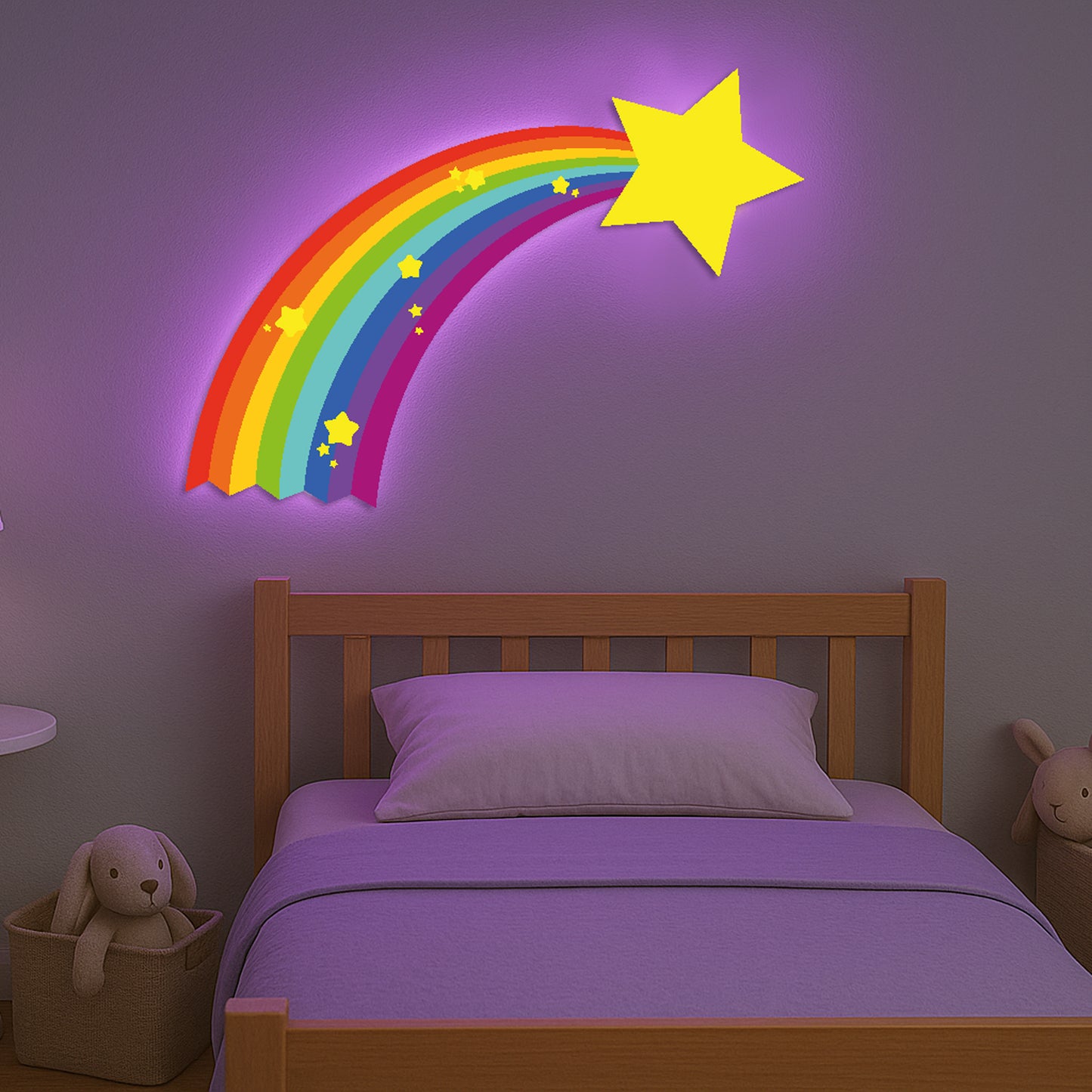 Shooting Star LED Backlit Wallpop