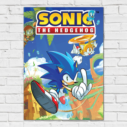 Sonic The Hedgehog Print - Sonic Comic Collection Cover 1 Poster Wall Art