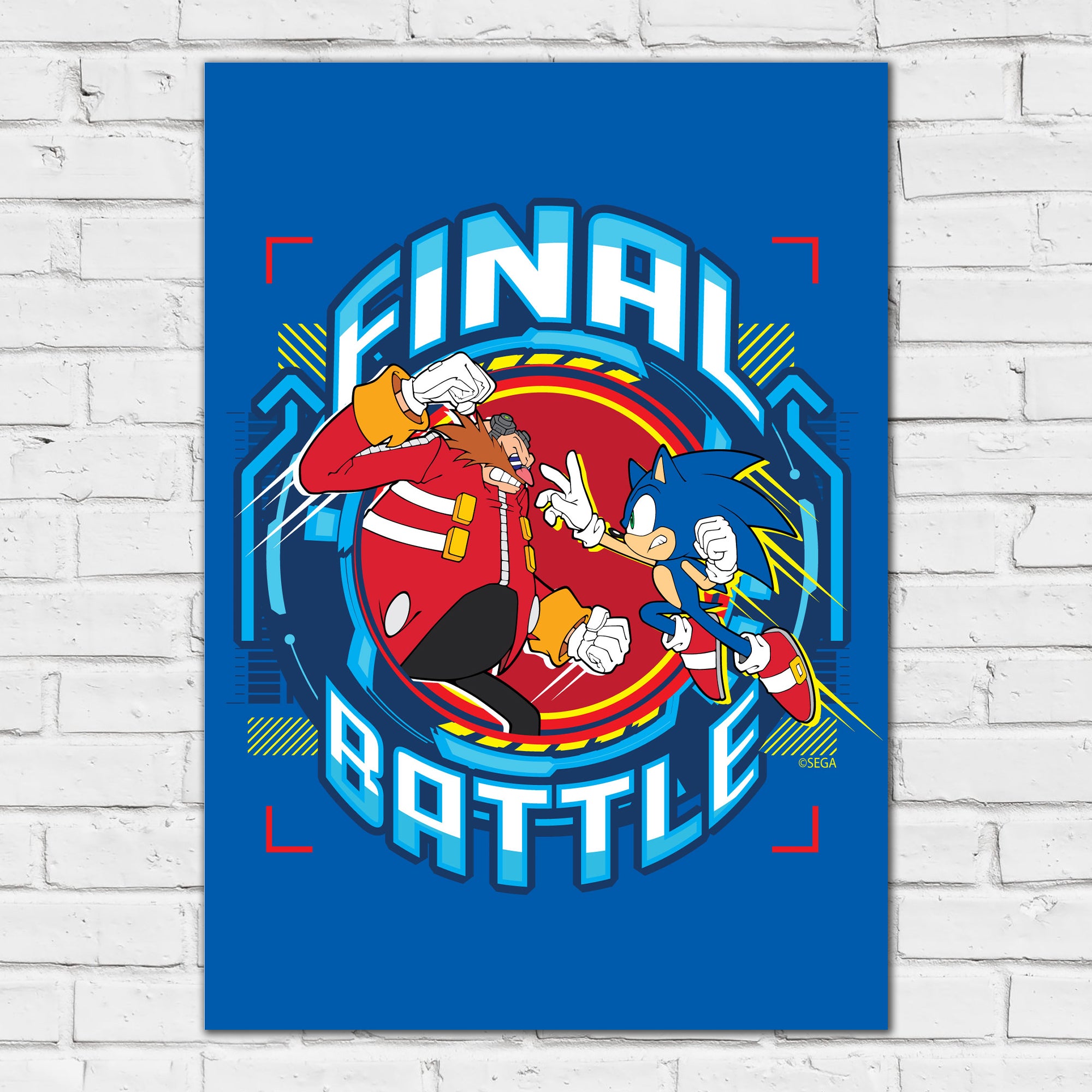 Sonic The Hedgehog Print Sonic Dr Eggman Final Battle Poster Wall Ar Sonic The Hedgehog Print Sonic Dr Eggman Final Battle Poster Wall Ar