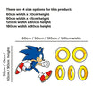 Sonic The Hedgehog Wall Sticker - Sonic Running For Rings Wall Art ...