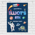 Space Birthday Sign - Space Galaxy Personalised Foamex Board