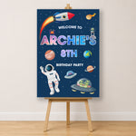 Space Birthday Sign - Space Galaxy Personalised Foamex Board