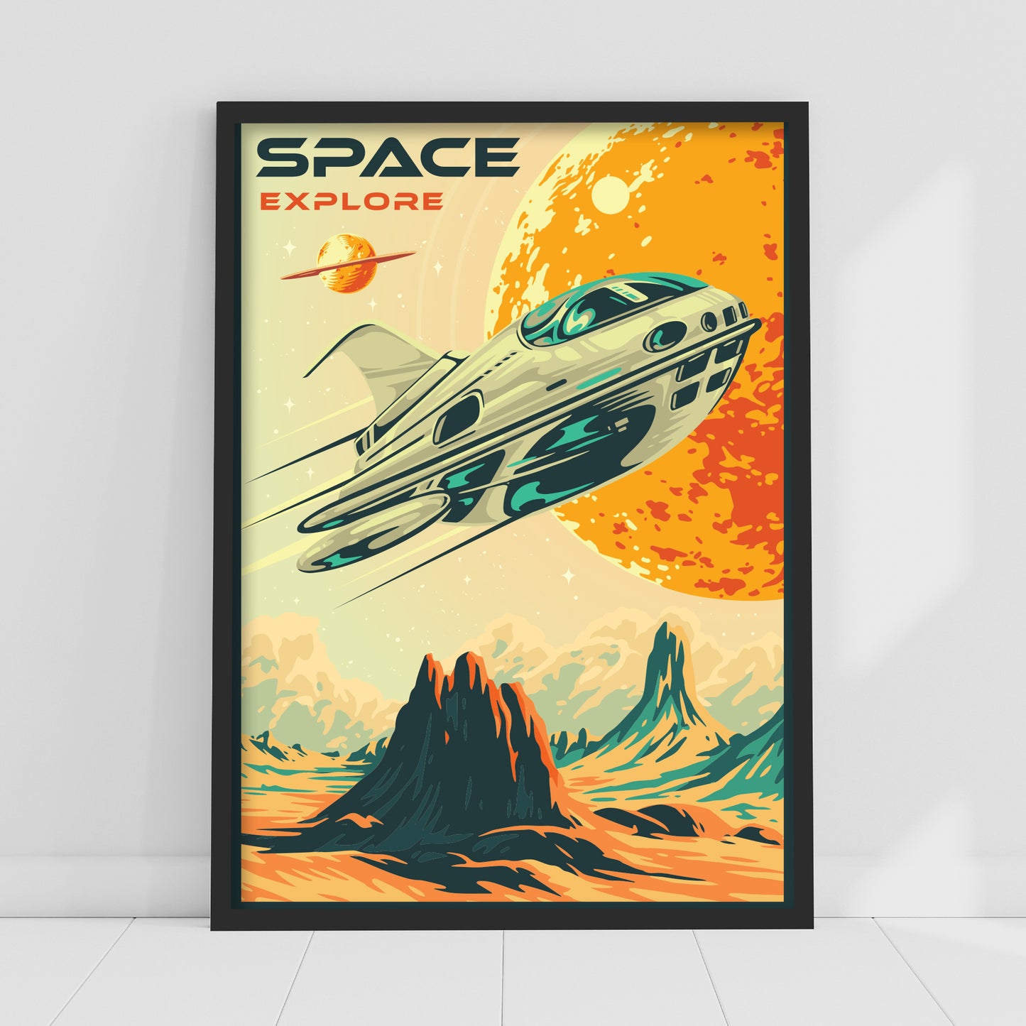Space Wall Print - Space Explore Poster Wall Art