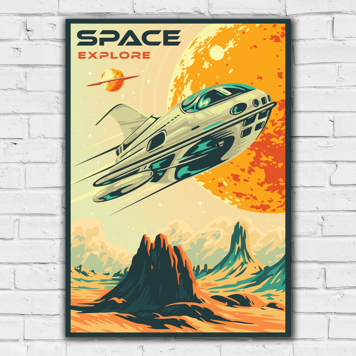 Space Wall Print - Space Explore Poster Wall Art