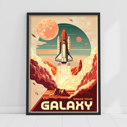 Space Wall Print - Space Tour Galaxy Poster Wall Art