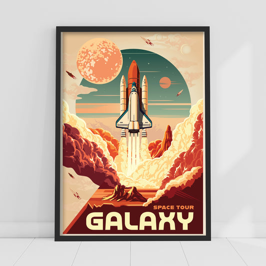 Space Wall Print - Space Tour Galaxy Poster Wall Art