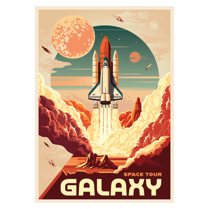 Space Wall Print - Space Tour Galaxy Poster Wall Art