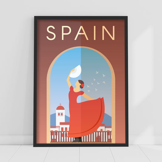 World City Print - Spain Poster Wall Art