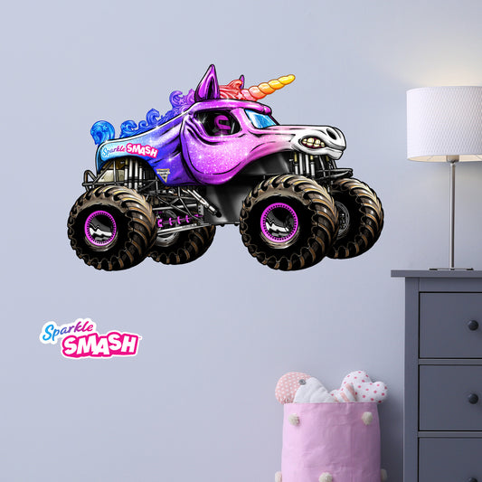 Monster Jam Wall Sticker - Sparkle Smash Monster Jam Truck Wall Decal Art