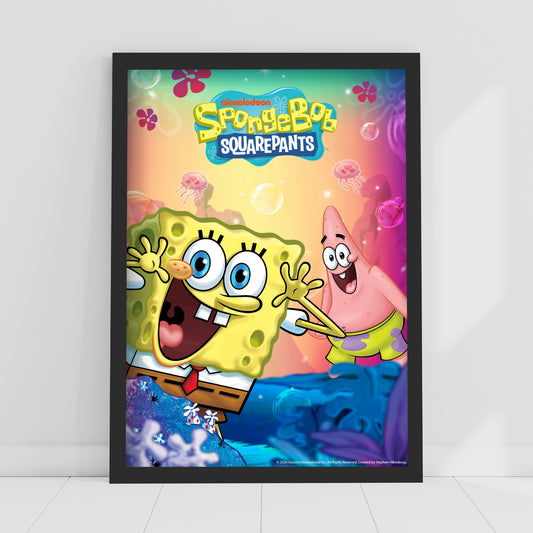 SpongeBob Print - SpongeBob And Patrick Core Poster Wall Art