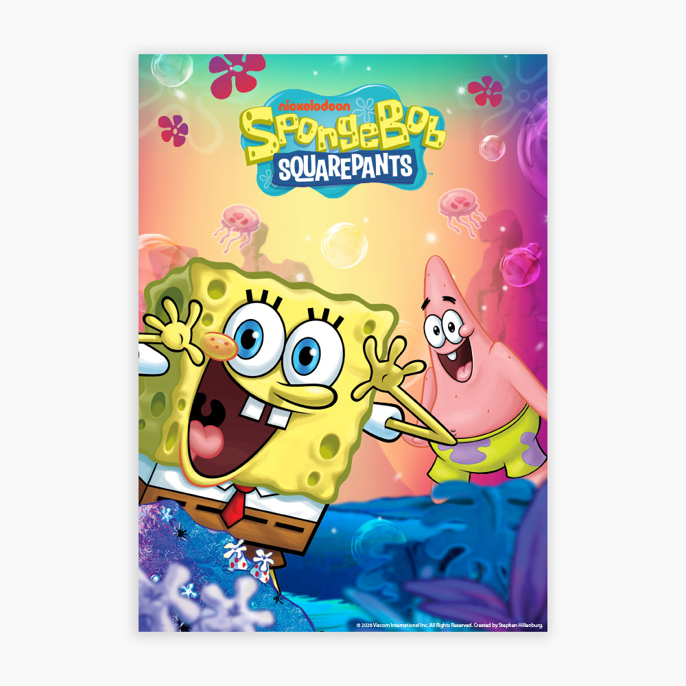 SpongeBob Print - SpongeBob And Patrick Core Poster Wall Art