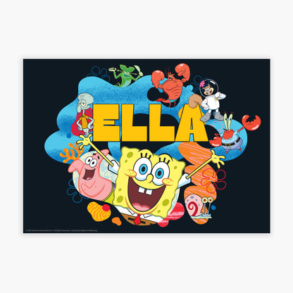 SpongeBob Print - Arms Open Personalised Poster Wall Art
