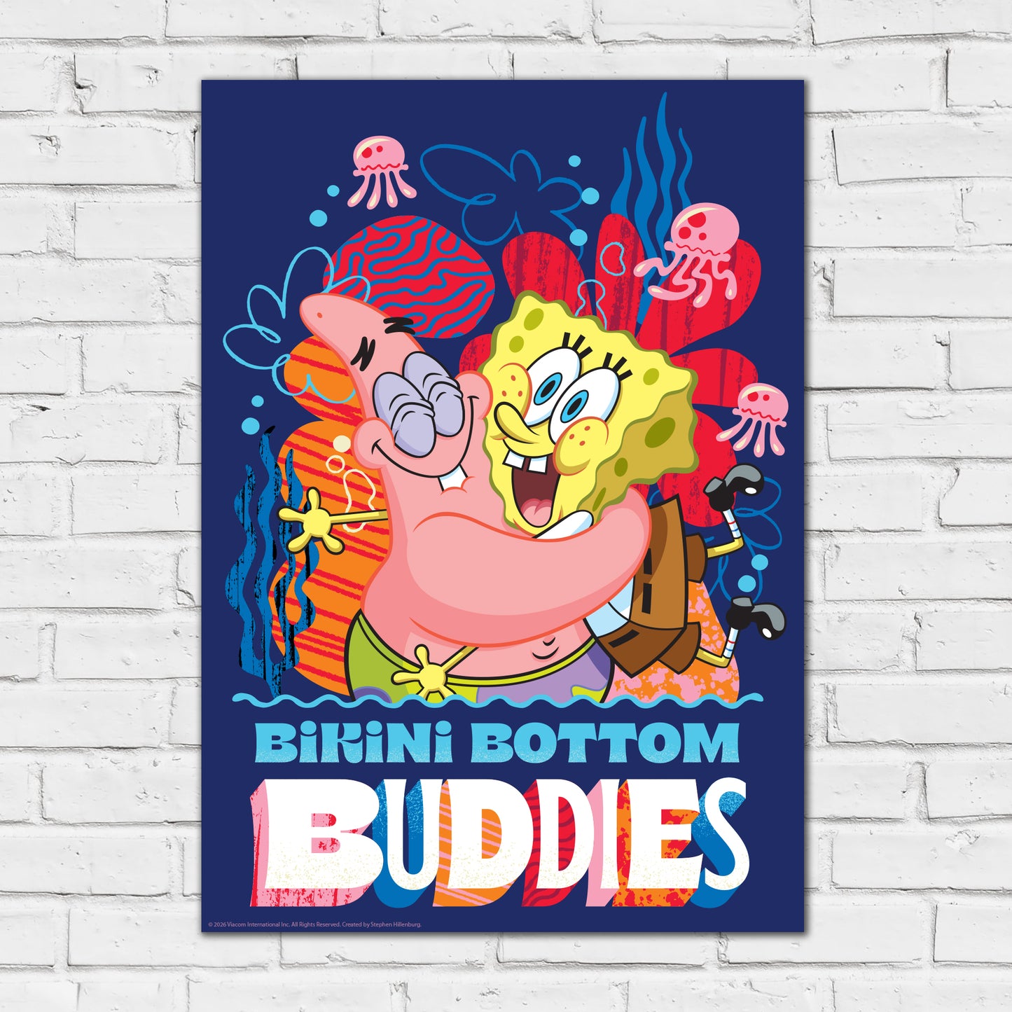 SpongeBob Print - Bikini Bottom Buddies Poster Wall Art