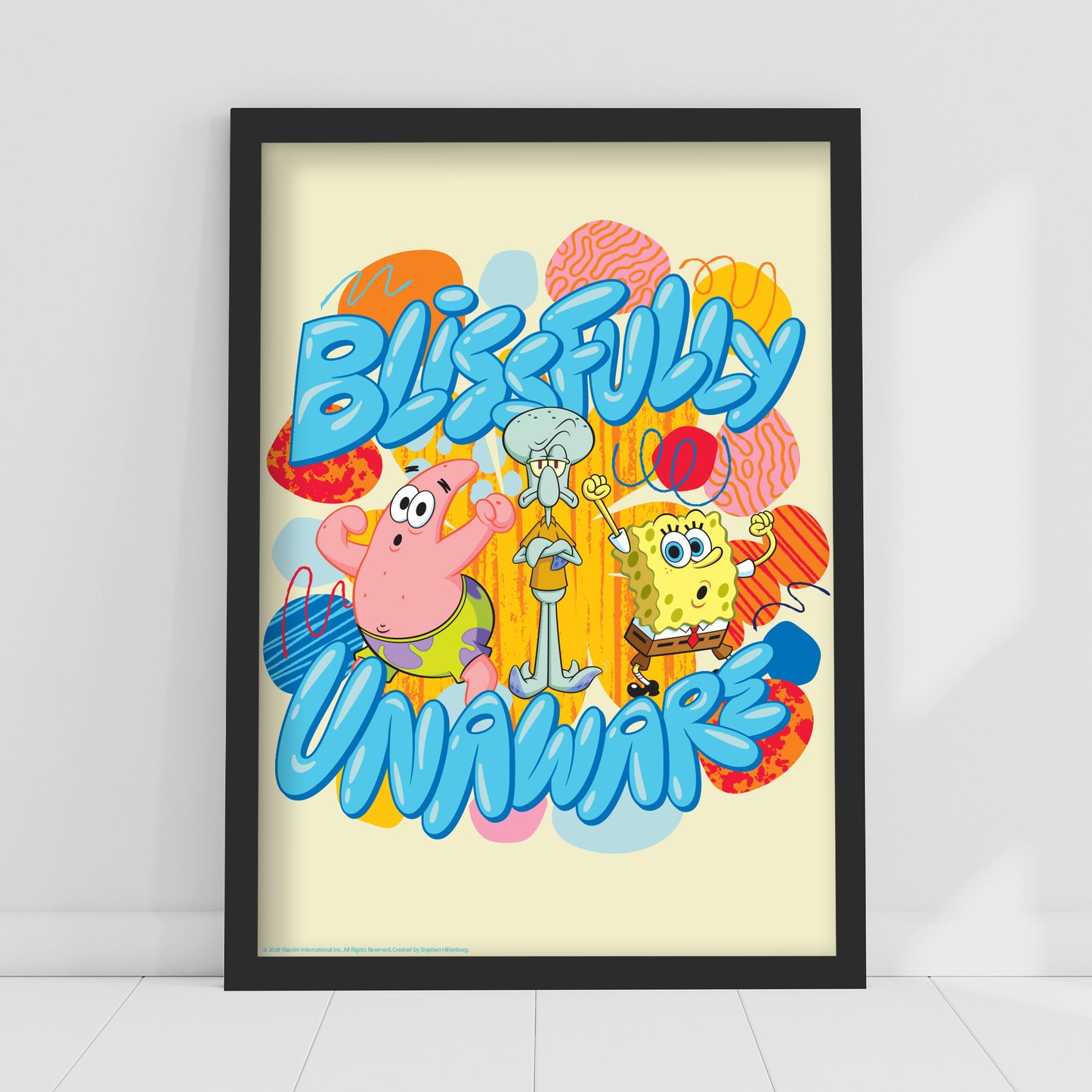 SpongeBob Print - Blissfully Unaware Poster Wall Art