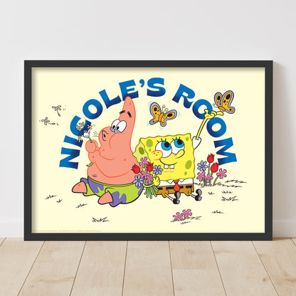 SpongeBob Print - Butterfly Personalised Poster Wall Art