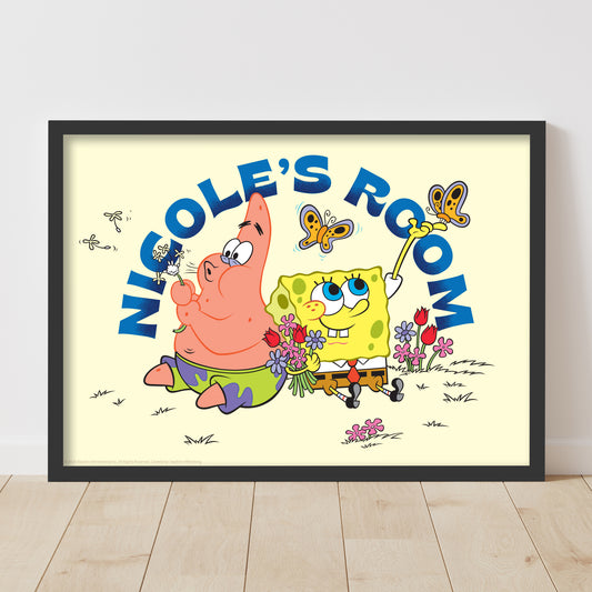 SpongeBob Print - Butterfly Personalised Poster Wall Art