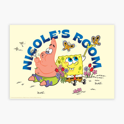 SpongeBob Print - Butterfly Personalised Poster Wall Art